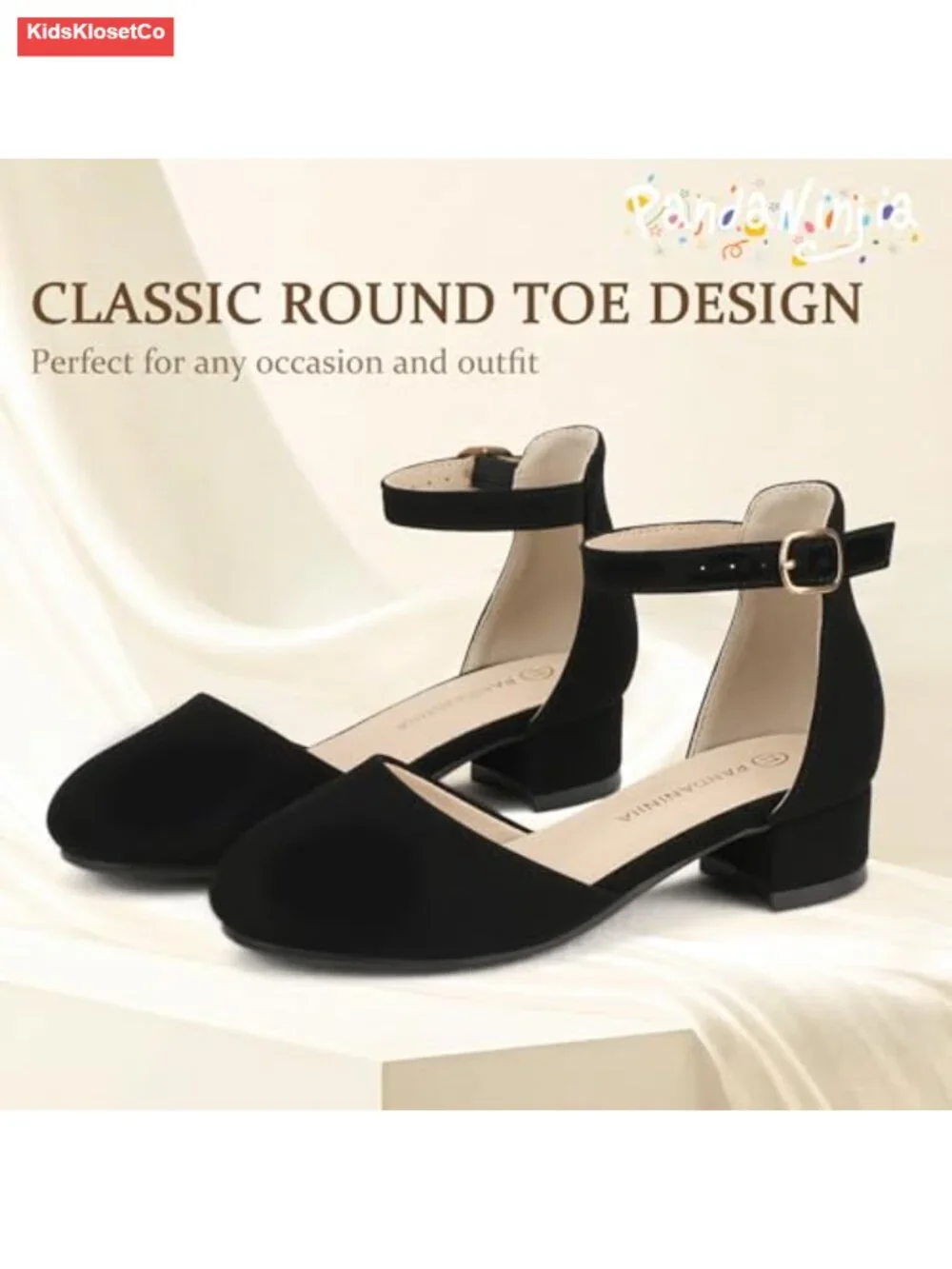 Girls Heels Dress Shoes Pumps 1.2